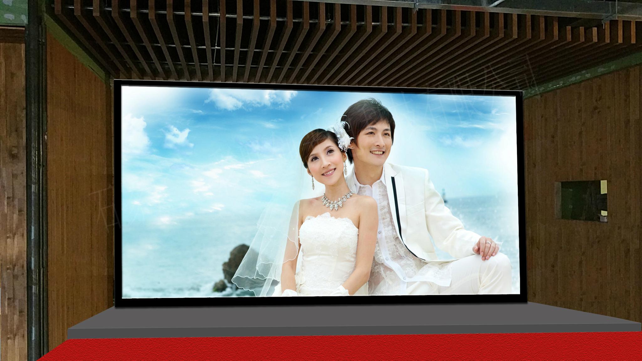 Wedding led screen in the wedding can bring what role？