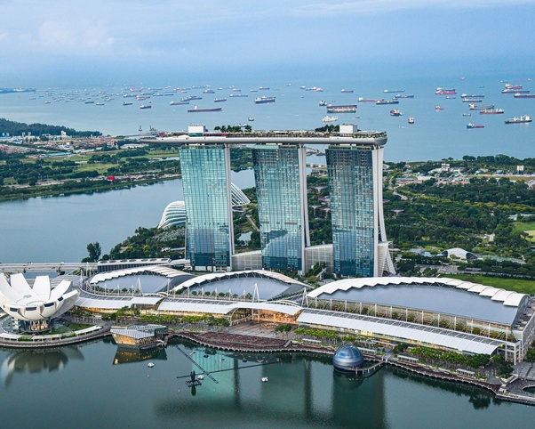 marina bay sands transparent led displays